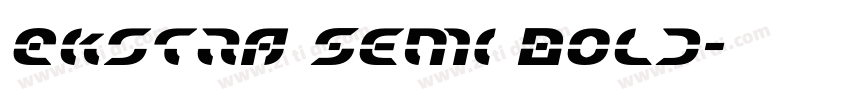 Ekstra Semi Bold字体转换